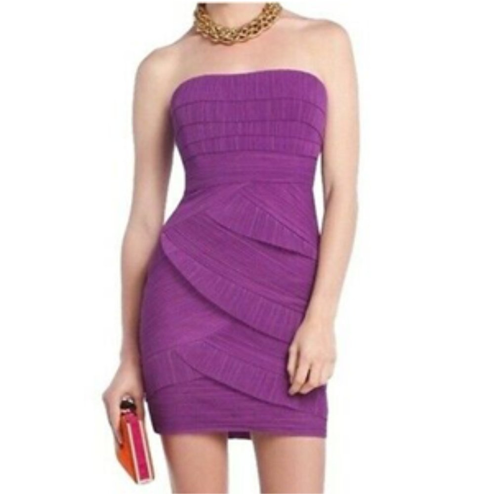 BCBGMaxAZRIA Dark Orchid Jorie Size 4